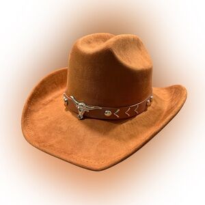 Camel Silver Longhorn Band Hat